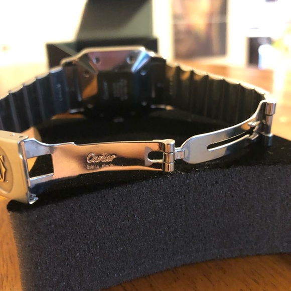 SOLD*Cartier Santos Two Tone 18k Gold Watch - Picture 4 of 6